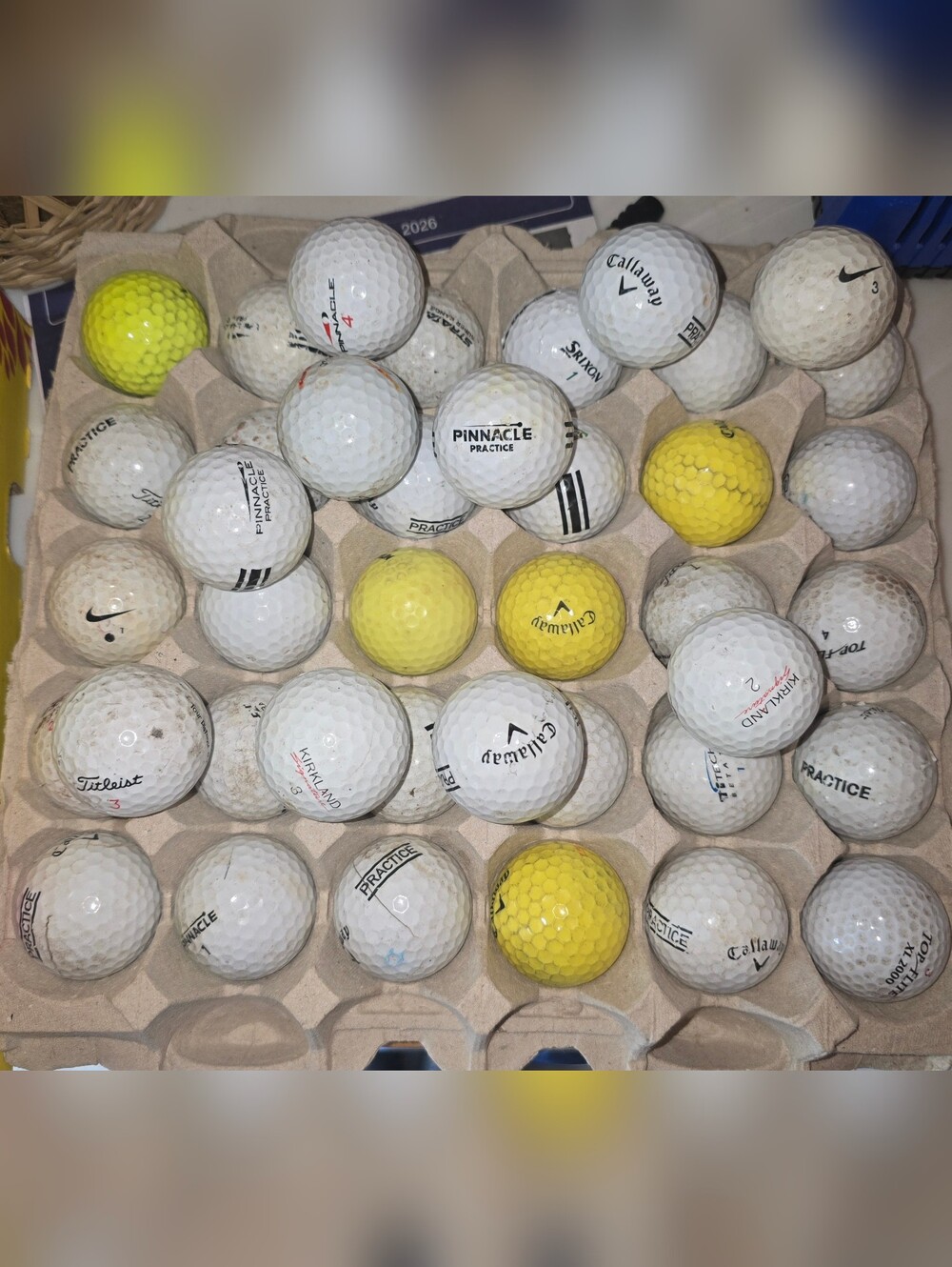 Assorted Golf Balls Callaway And Various Brands White Golf Balls - 41 Balls